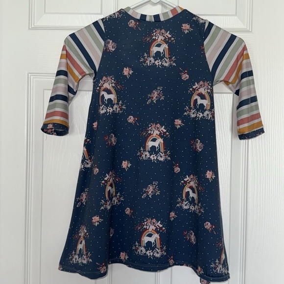 Zilo girls longsleeve knit A-line dress - Picture 3 of 4